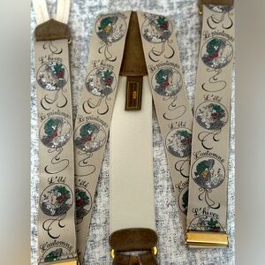 Vintage Limited Edition Trafalgar 100% Silk French Seasons Braces,  Gently Used